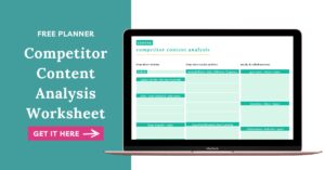 Your Content Empire - Competitor Content Analysis Worksheet