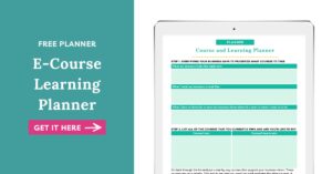 Your Content Empire - E-Course Learning Planner