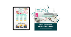 Shop Page - The 2024 Content Empire Planner