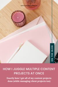 How I Juggle Multiple Content Projects At Once by Your Content Empire